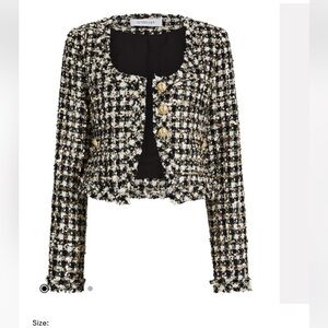 New Jacqueline Tweed Cropped Jacket from Derek Lam